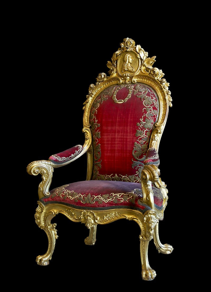 Vintage Chair Upholstered Backrest